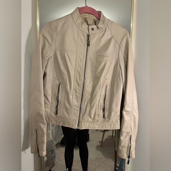 Tan Leather Jacket - Picture 1 of 3
